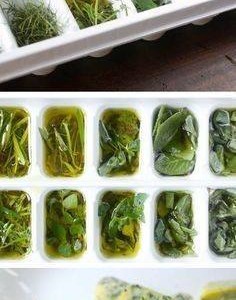 Congelar especias, salsas, etc. luego listas para usar Congelar especias, salsas, etc. luego listas para usar