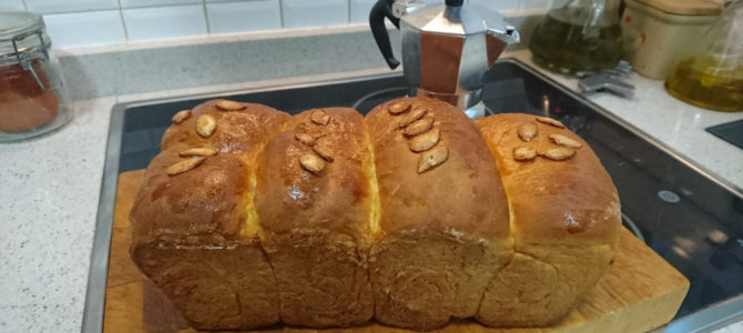 Pan de calabaza con tangzhong Pan de calabaza con tangzhong